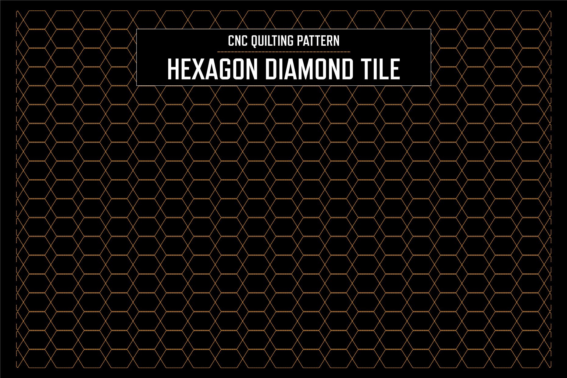 Hexagon Diamond Tile pattern design